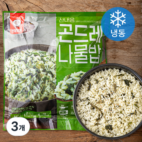 천일냉동 산내음 곤드레 나물밥 (냉동), 440g, 3개