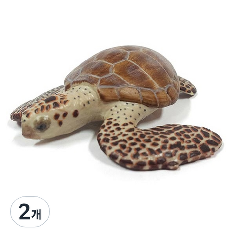 파포 해양동물 바다거북 피규어, 2개