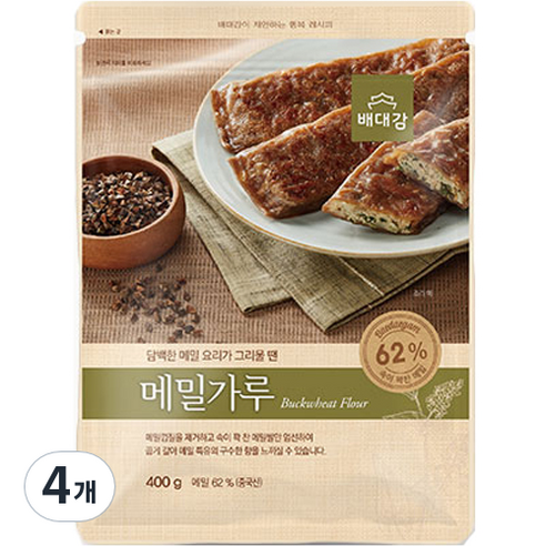 배대감 메밀가루, 400g, 4개