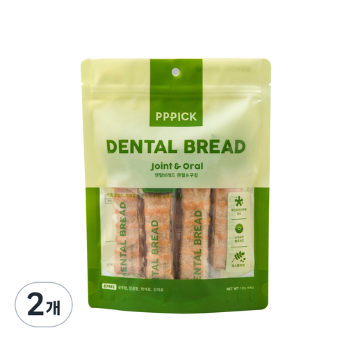피피픽 강아지 브래드 덴탈껌, 관절 건강, 128g, 2개