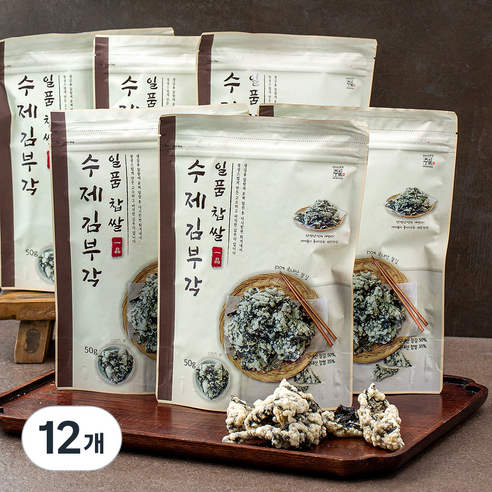 주일 일품 찹쌀 수제 김부각, 50g, 12개