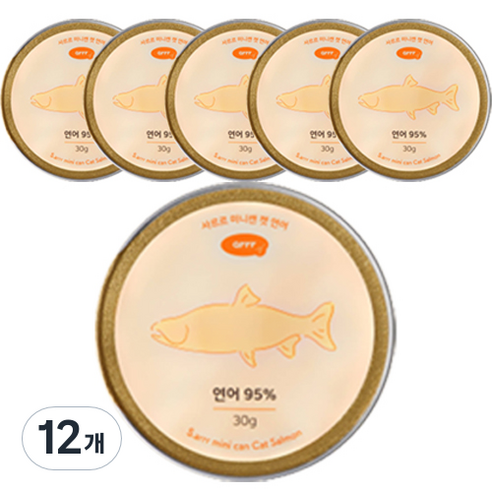 동원아르르 사르르 미니캔 캣 간식, 연어, 30g, 12개