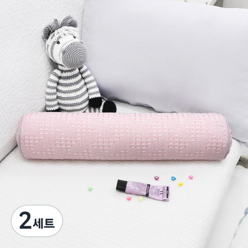 베드앤데코 에브리데이 경추 목베개 + 솜 세트, 디오네핑크, 2세트