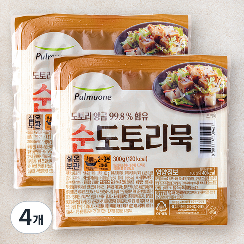 풀무원 순 도토리묵, 300g, 1개입, 4개