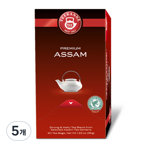티칸네 아쌈홍차, 1.75g, 20개입, 5개