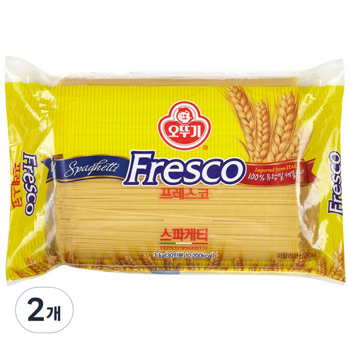 오뚜기 프레스코 스파게티, 3kg, 2개