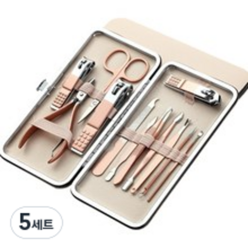 유니트리 손톱깍이 12종 세트, 5세트, 혼합색상