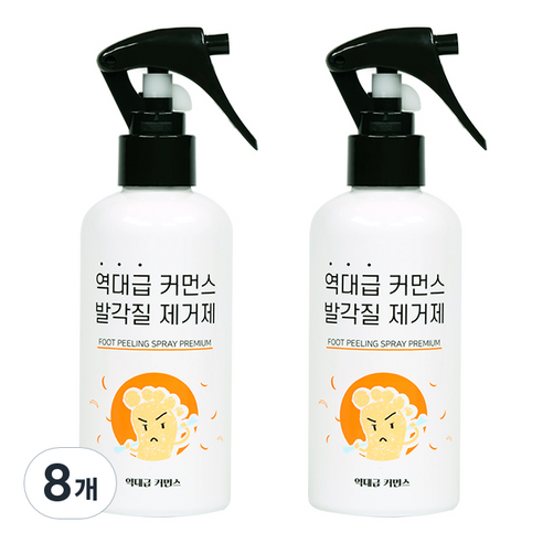 역대급커먼스 발각질 제거제 풋 필링 스프레이, 1개입, 8개, 200ml