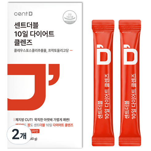 센트 센트더블 10일 다이어트 클렌즈 10p, 80g, 2개