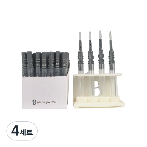 브러쉬포유 I형 치간칫솔 L 1.5mm 50p +거치대 세트, 4세트