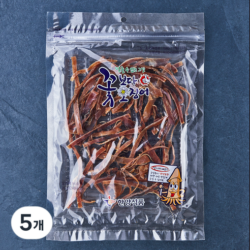한양식품 꽃보다 오징어, 70g, 5개