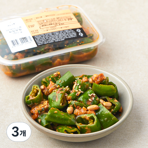 남도애꽃 아삭이고추 된장무침, 150g, 3개