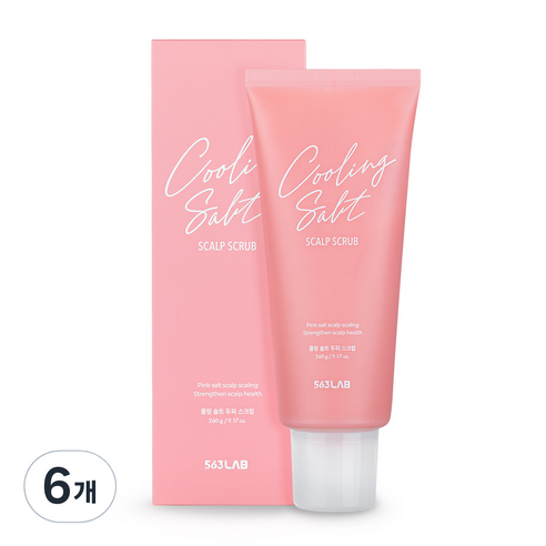 563랩 쿨링 솔트 두피스크럽, 260g, 6개
