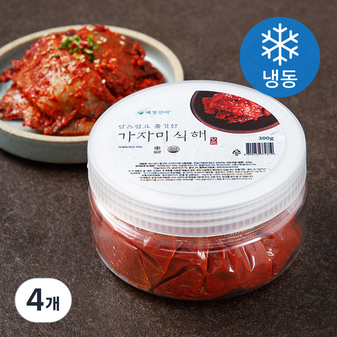 제철진미 탐스럽고 쫄깃한 가자미식해 (냉동), 300g, 4개