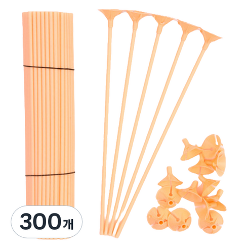 스타리움 풍선 컵스틱 32cm, 피치, 300개