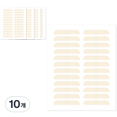 더분 깃털 라이트 단면 쌍꺼풀테이프 120p, 라이트D타입, 10개