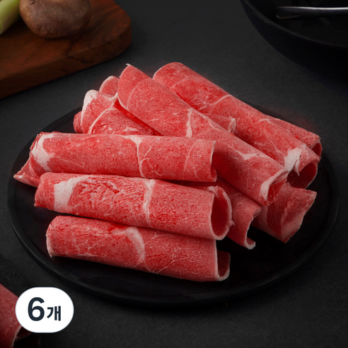 미국산 척아이롤 돌돌말이 불고기 샤브샤브용 (냉동), 6개, 700g