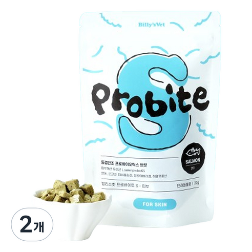 빌리스벳 반려동물 프로바이트 영양제, 피부/피모, 30g, 2개