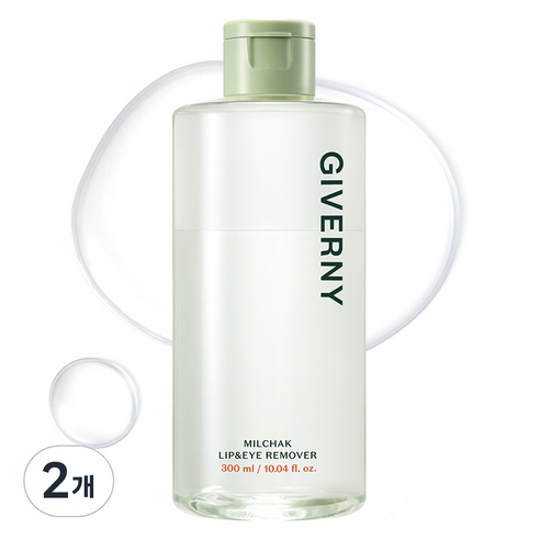 지베르니 밀착 립 앤 아이 저자극 리무버, 300ml, 2개
