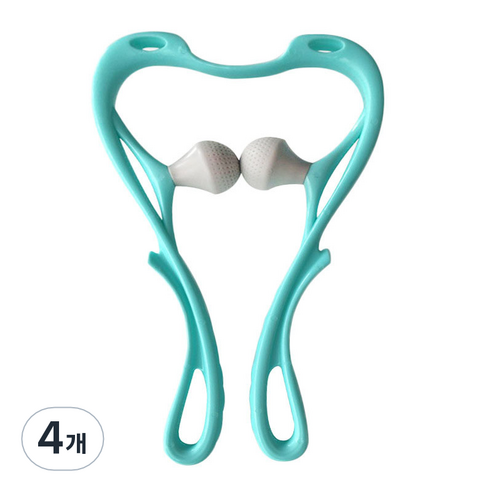 수동 경추 안마기, 4개, 블루