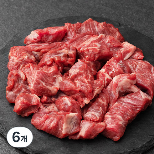미트지엥 호주산 소고기 치마살 국거리용 (냉장), 300g, 6개