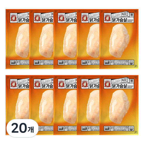 바로드숑 바로 먹는 닭가슴살 커리, 100g, 20개