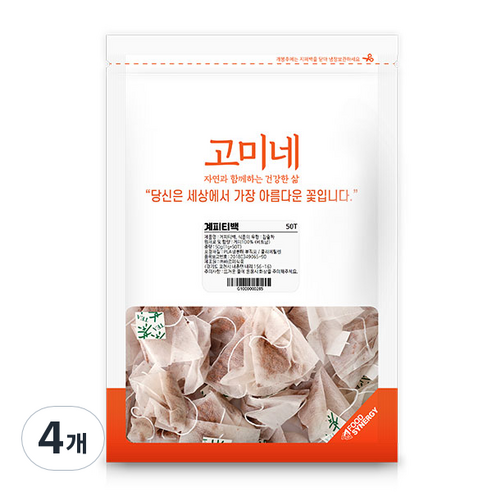 고미네 계피 티백, 1g, 50개입, 4개