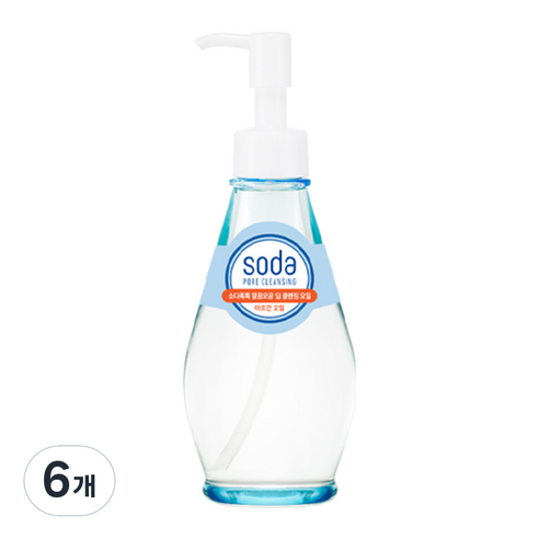 홀리카홀리카 소다 톡톡 말끔 모공 딥 클렌징 오일, 150ml, 6개