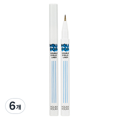 홀리카홀리카 홀리팝 쌍테라이너 0.5g, 블랙, 6개