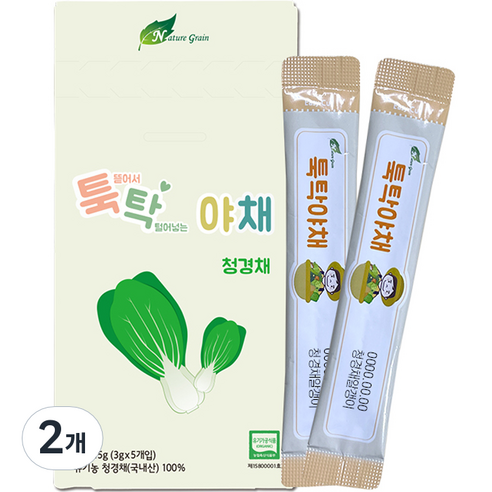 네이쳐그레인 툭탁 야채 알갱이 5p, 15g, 2개, 청경채