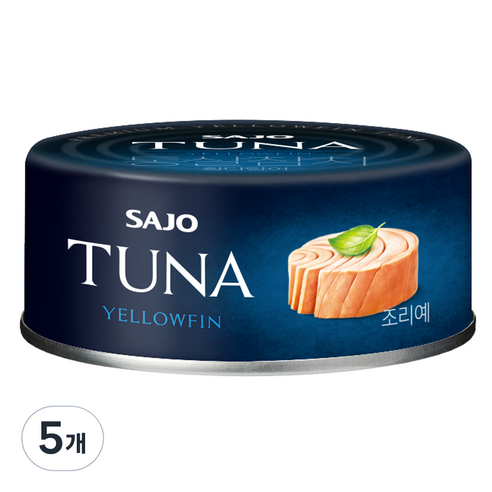 사조 참치 황다랑어, 5개, 100g