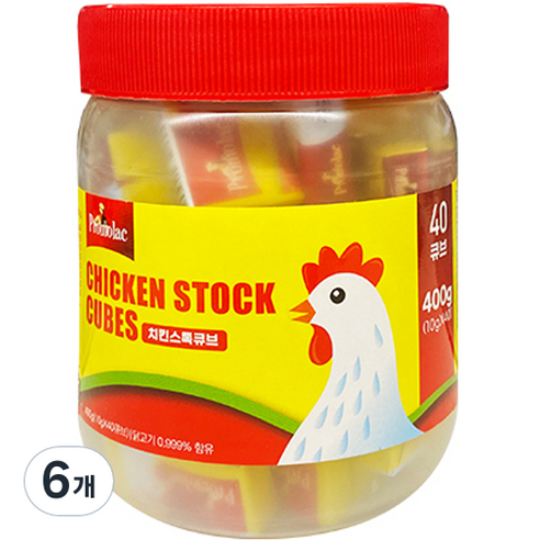 프로모락 치킨스톡 큐브 40p, 6개, 400g
