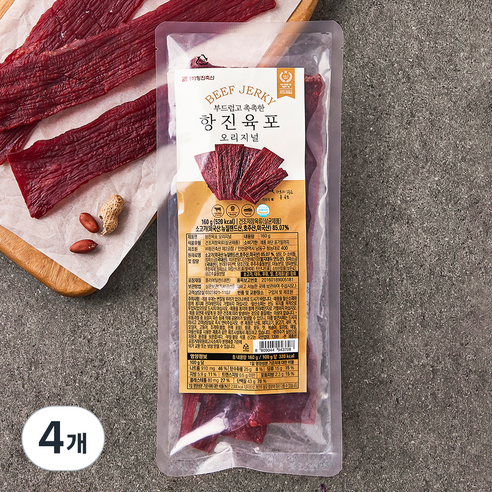 항진육포 오리지날, 160g, 4개