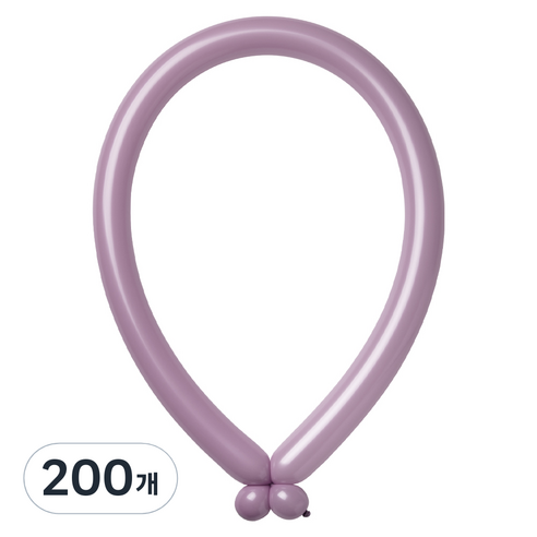 조이벌룬 260풍선, 파스텔더스크 라벤더, 200개