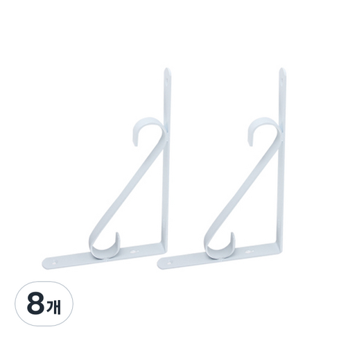 E.T.SHOP 싱글S 선반대 화이트, 8개