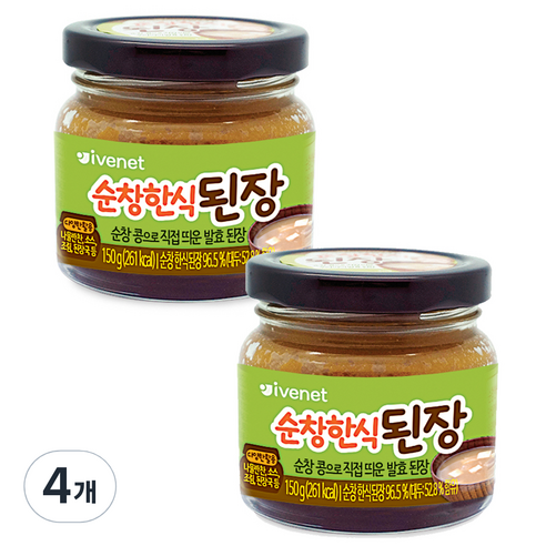 아이배냇 순창 한식 된장, 150g, 4개