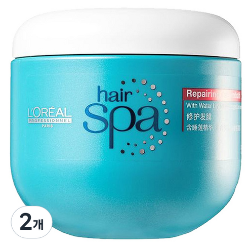 로레알프로페셔널 헤어스파 리페어링 크림바스 트리트먼트, 500ml, 2개