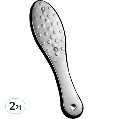 브루이 철 양면 발각질 제거제 블랙, 1개입, 2개