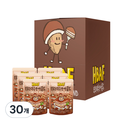 바프 티라미수맛 아몬드, 40g, 30개