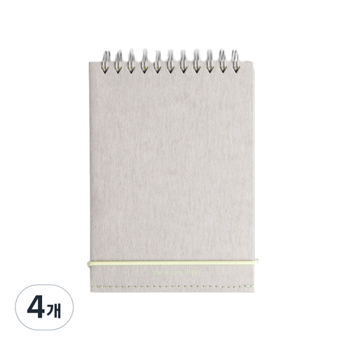 소소문구 the Very thing 수첩 portable, gray, 4개