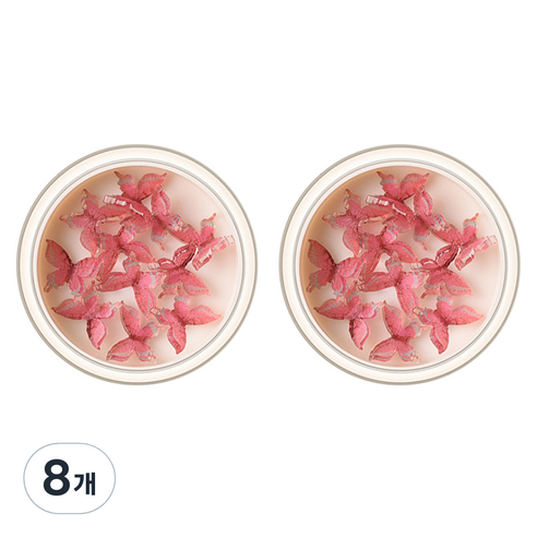 마켓A 나비 쥬얼리 네일아트 파츠, 8개, 10핑크