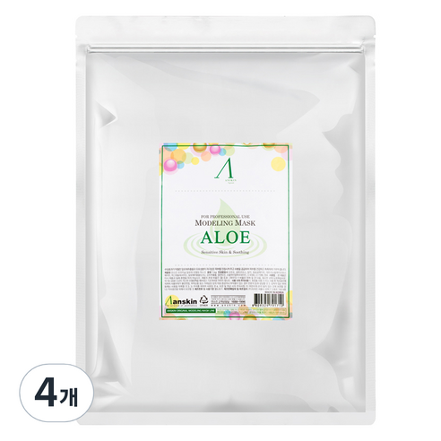 안스킨 오리지날 알로에 모델링팩 1kg, 1개입, 4개