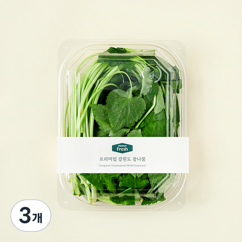 프리미엄 강원도 참나물, 130g, 3개
