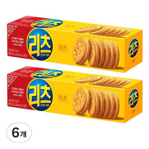 리츠 샌드위치 크래커, 96g, 6개