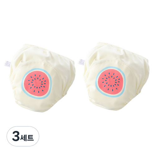 베베니즈 후르츠 유아 배변훈련팬티 2p, 워터멜론, 3세트