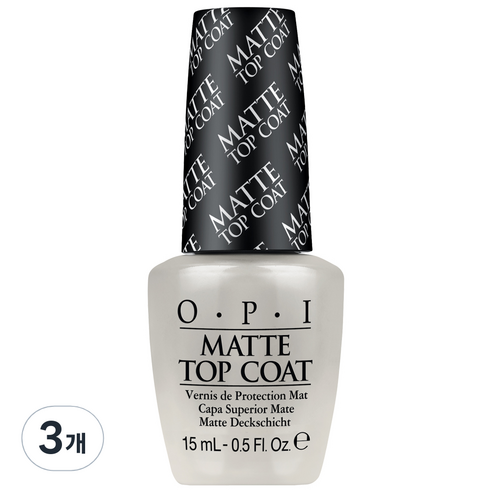 오피아이 매트 탑코트, 15ml, 3개