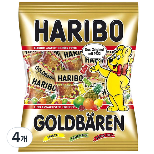 하리보 골드베렌 젤리, 250g, 4개