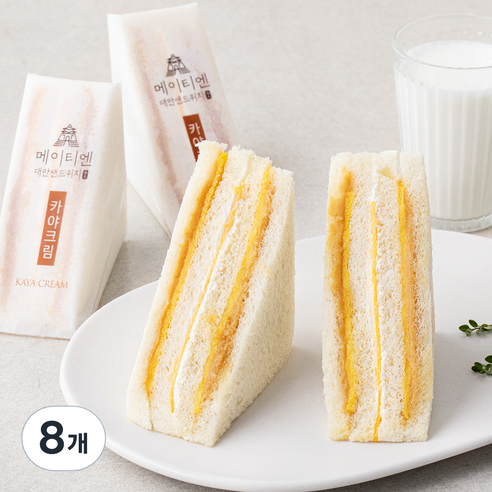 메이티엔 대만식 카야크림 브레드, 80g, 8개