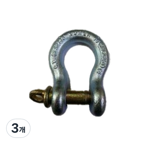 고려로프산업 열처리 단조 샤클 3/4, 3개