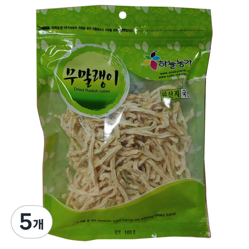 나물이야기 국산 무말랭이, 100g, 5개